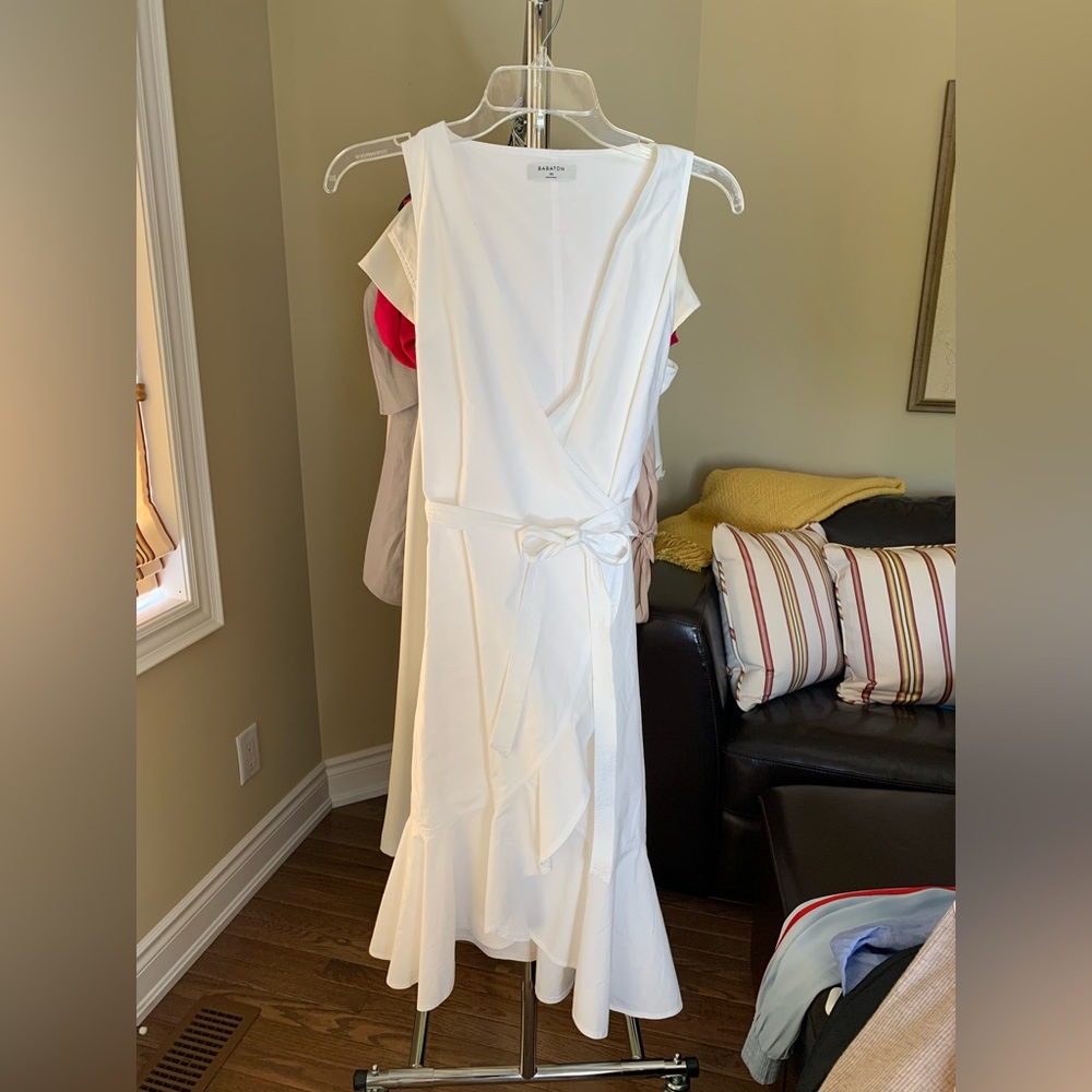 White Wrap Dress from Babaton